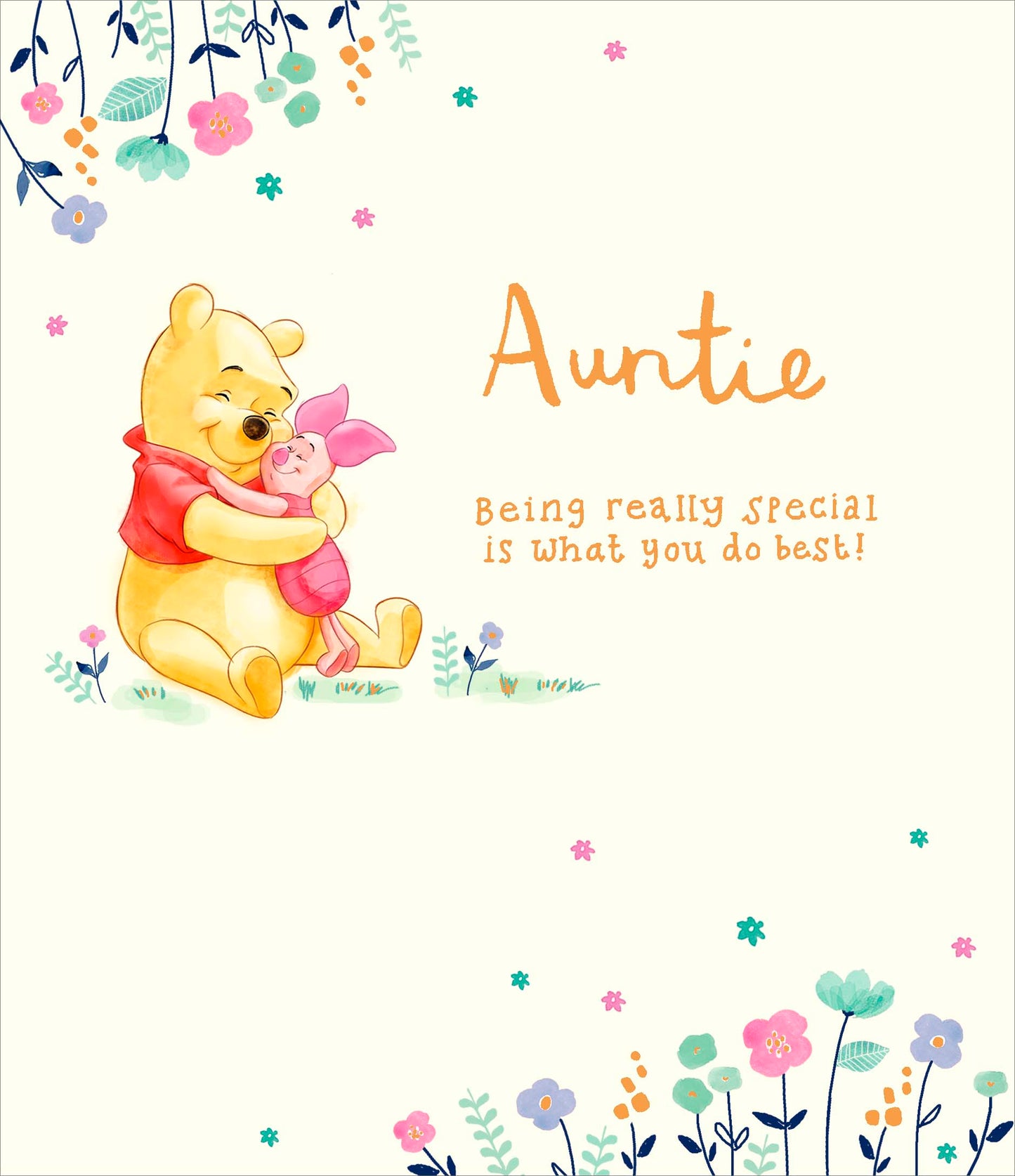 Disney Pooh Bear Special Auntie Birthday Greeting Card