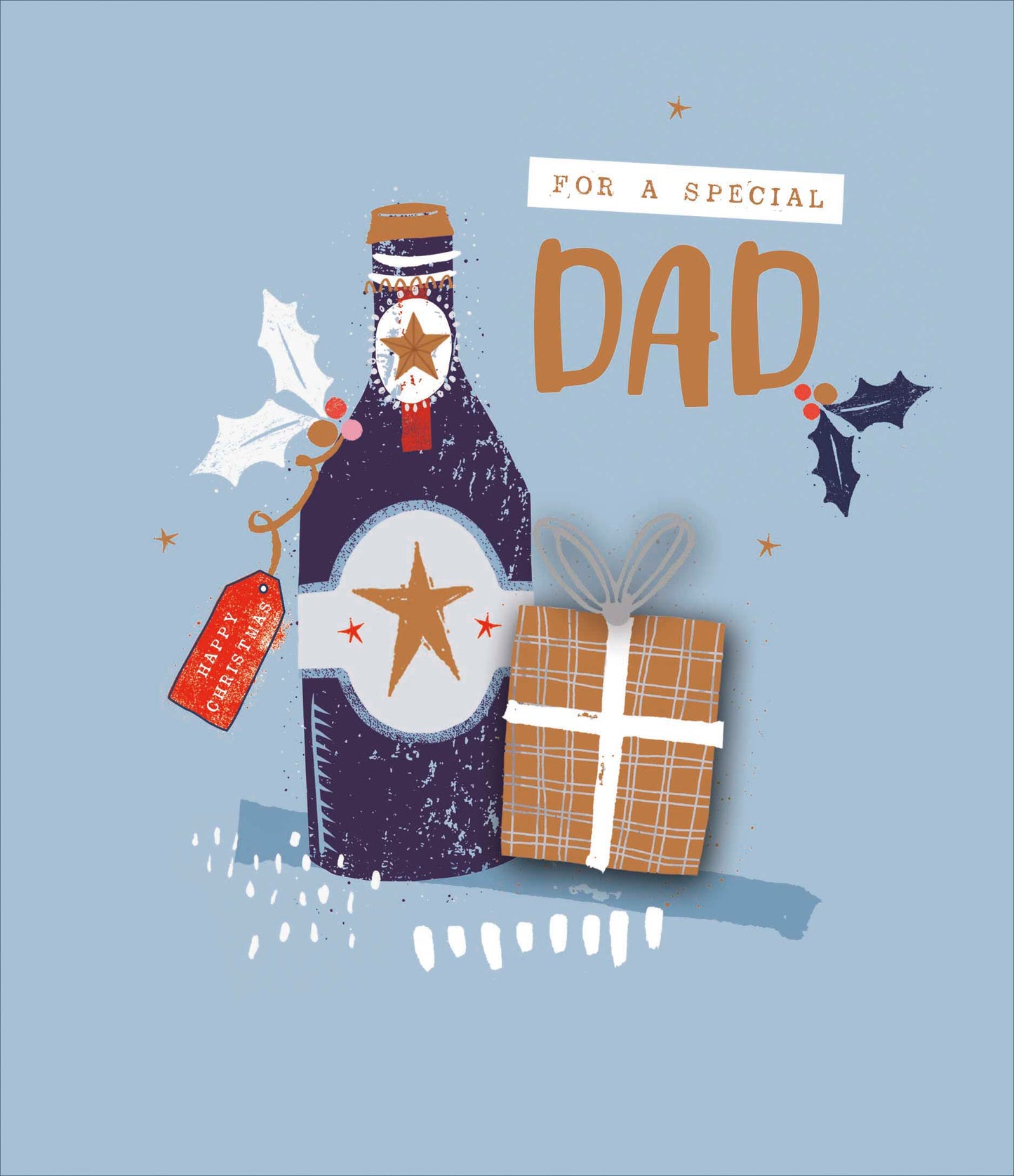 A Special Dad Embellished & Gold Foiled Christmas Card