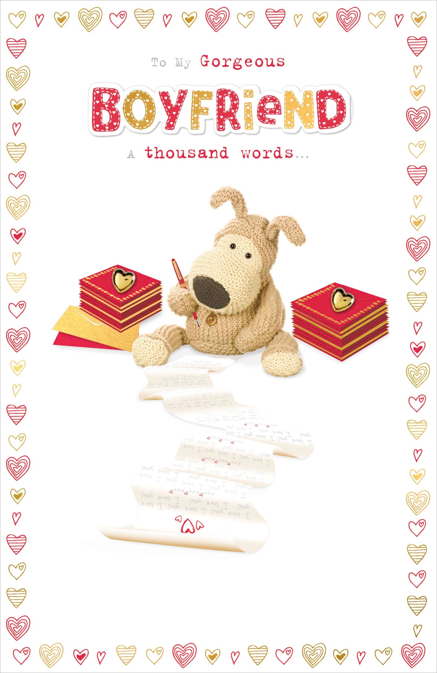 Boofle Gorgeous Boyfriend Valentine's Day Card