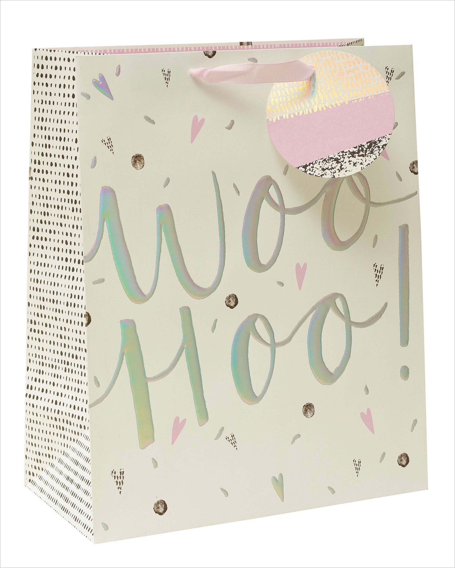 Woo Hoo! Foiled & Embossed Large Gift Bag With Tag