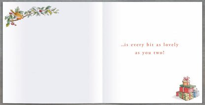 Peter Rabbit To Both Of You With Love Cute Christmas Card