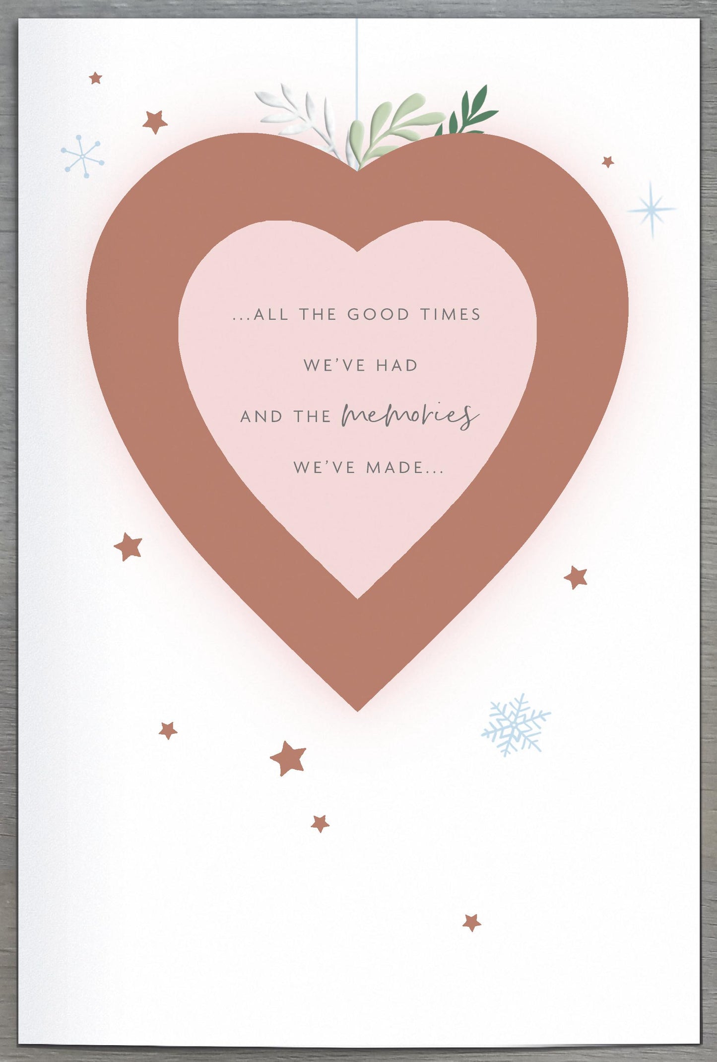 Wife Happiness We Share Foiled & Embellished Christmas Card