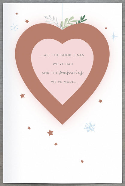 Wife Happiness We Share Foiled & Embellished Christmas Card