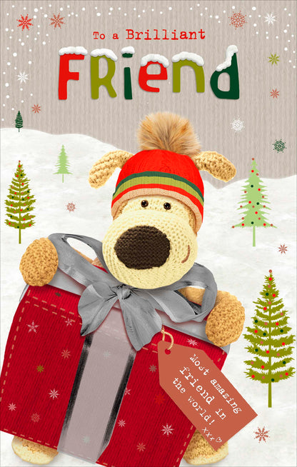 Boofle A Brilliant Friend Most Amazing Christmas Greeting Card