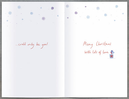 Lovely Husband All I Want 3D Cut Out Foxes Christmas Card