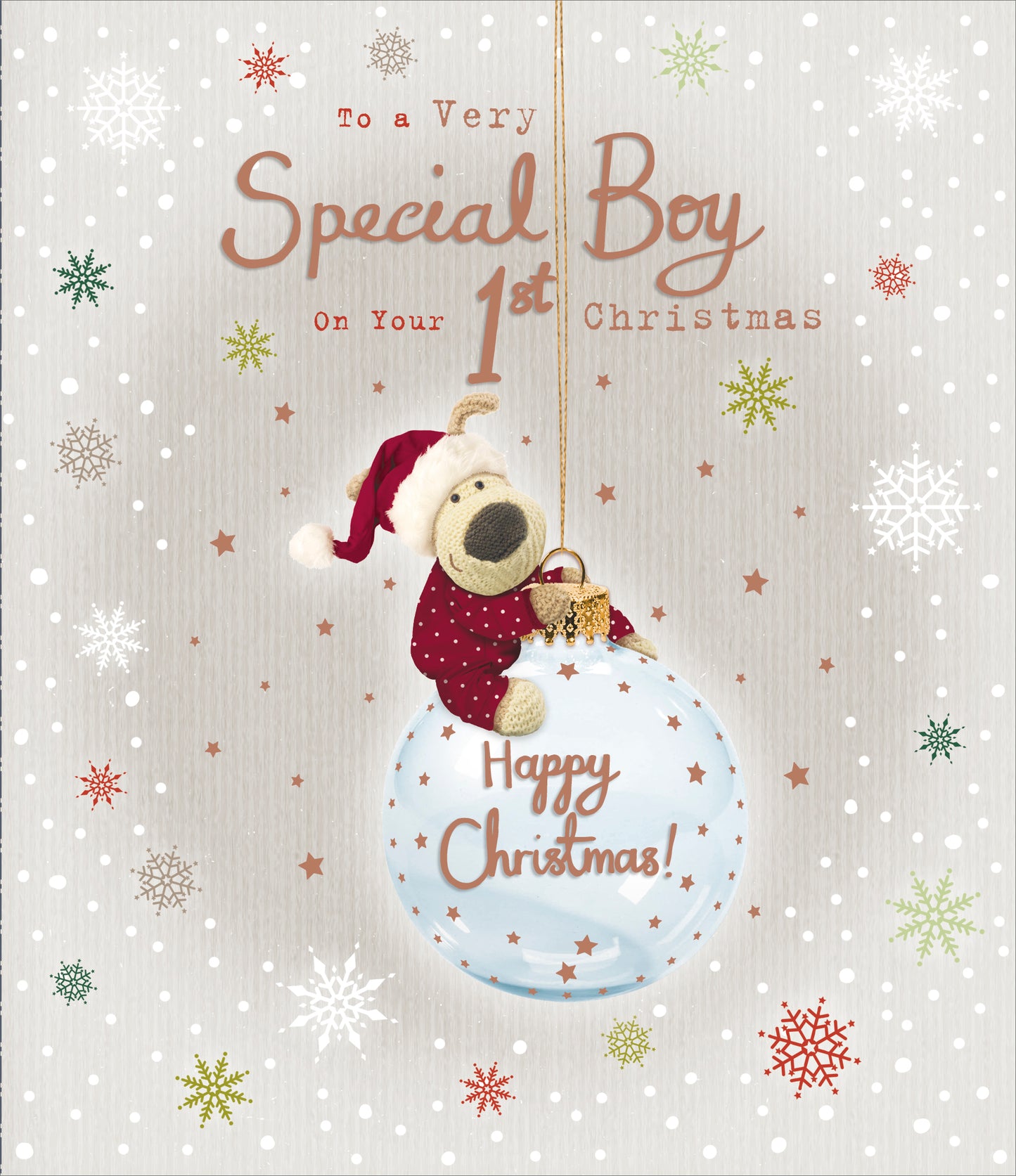 Boofle A Very Special Boy On Your 1st Christmas Greeting Card