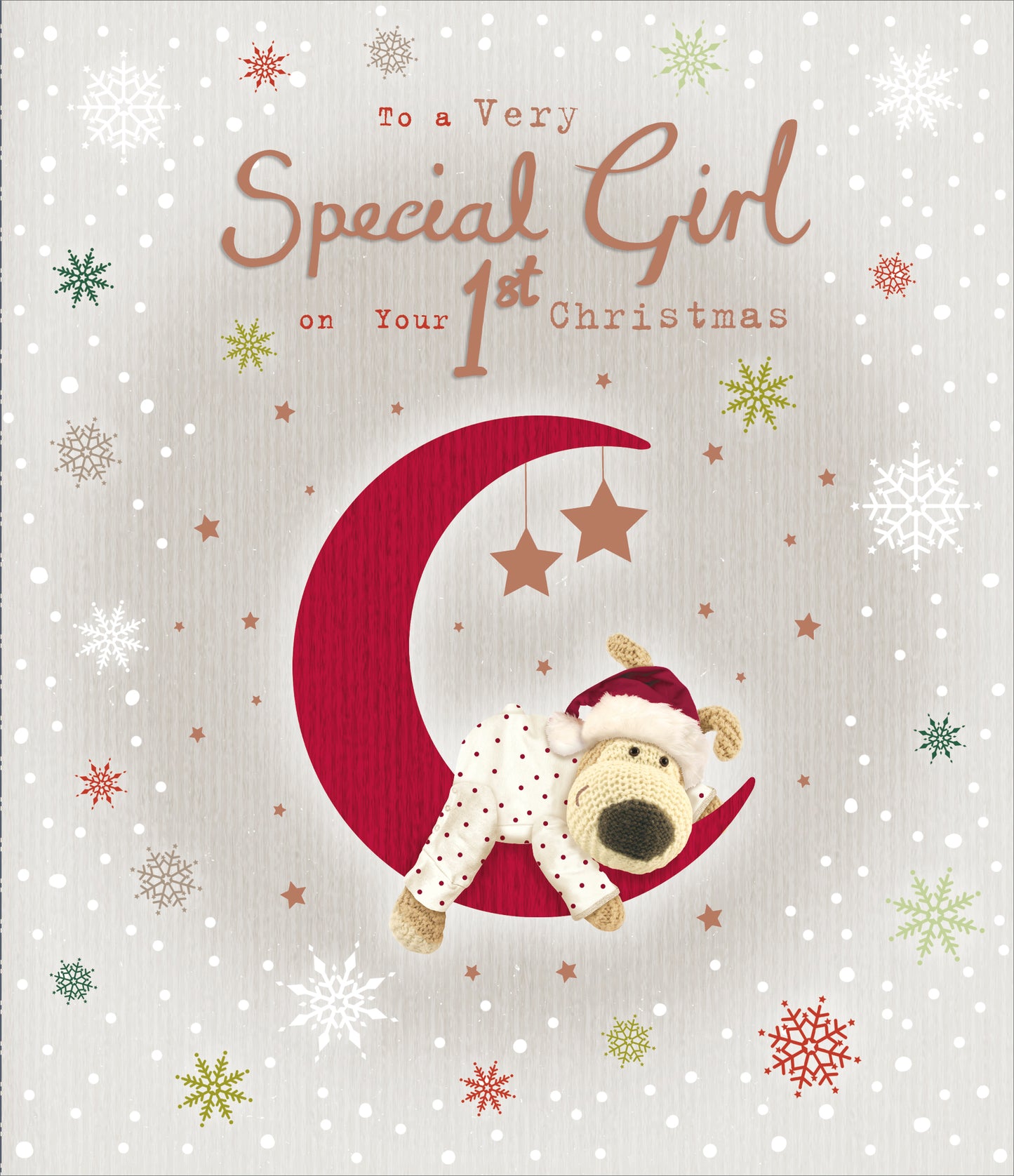 Boofle A Very Special Girl On Your 1st Christmas Greeting Card