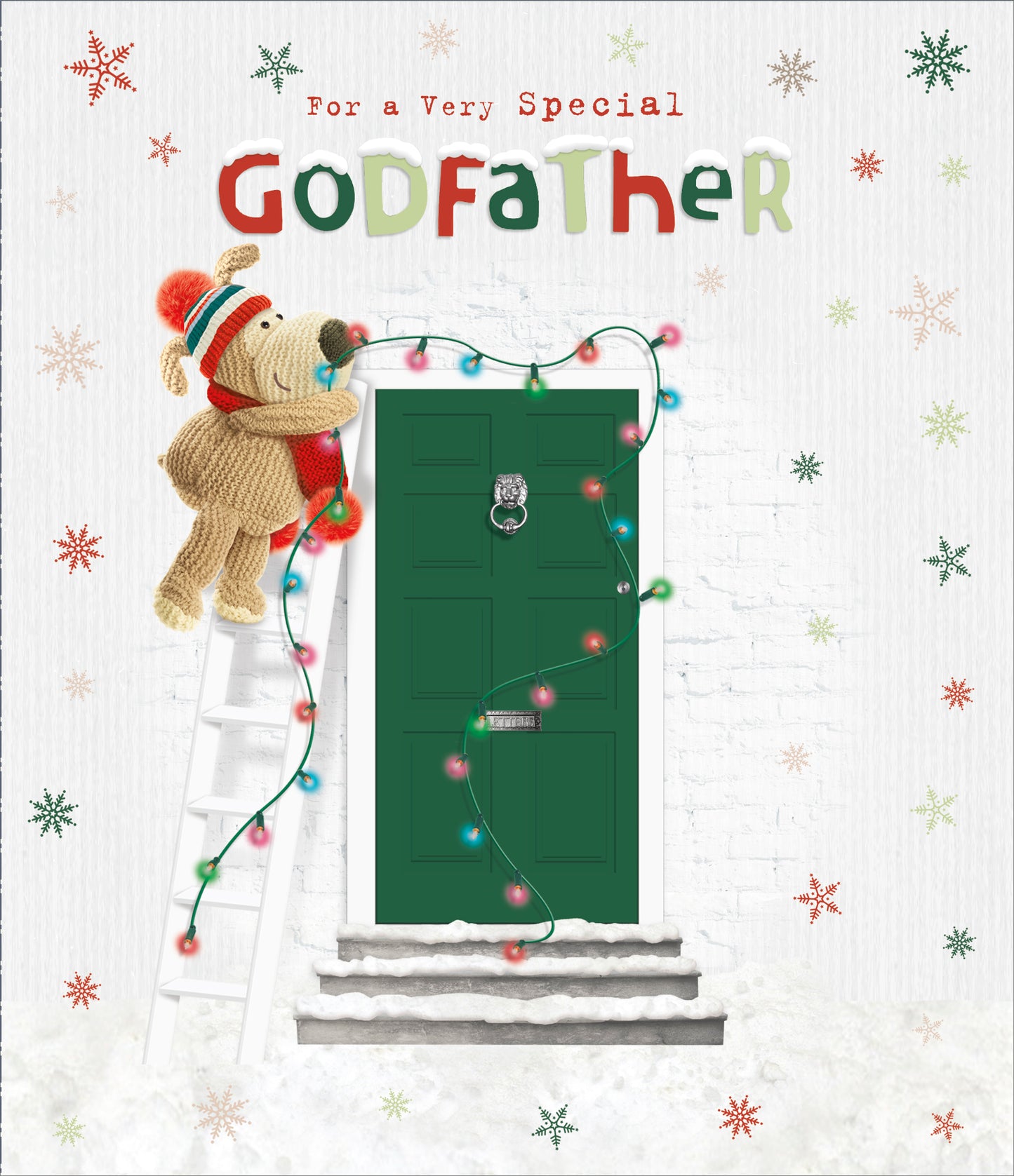 Boofle For A Very Special Godfather Christmas Greeting Card