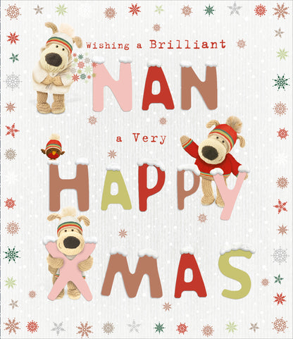 Boofle Happy Xmas A Brilliant Nan Christmas Greeting Card