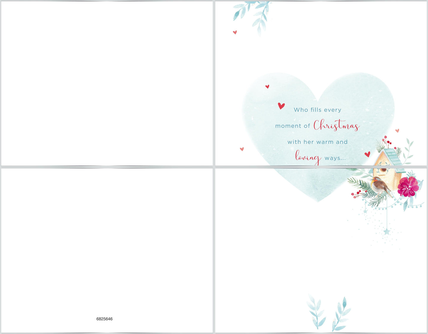 A Wife Who Brightens Your Days Gold Foiled Christmas Card