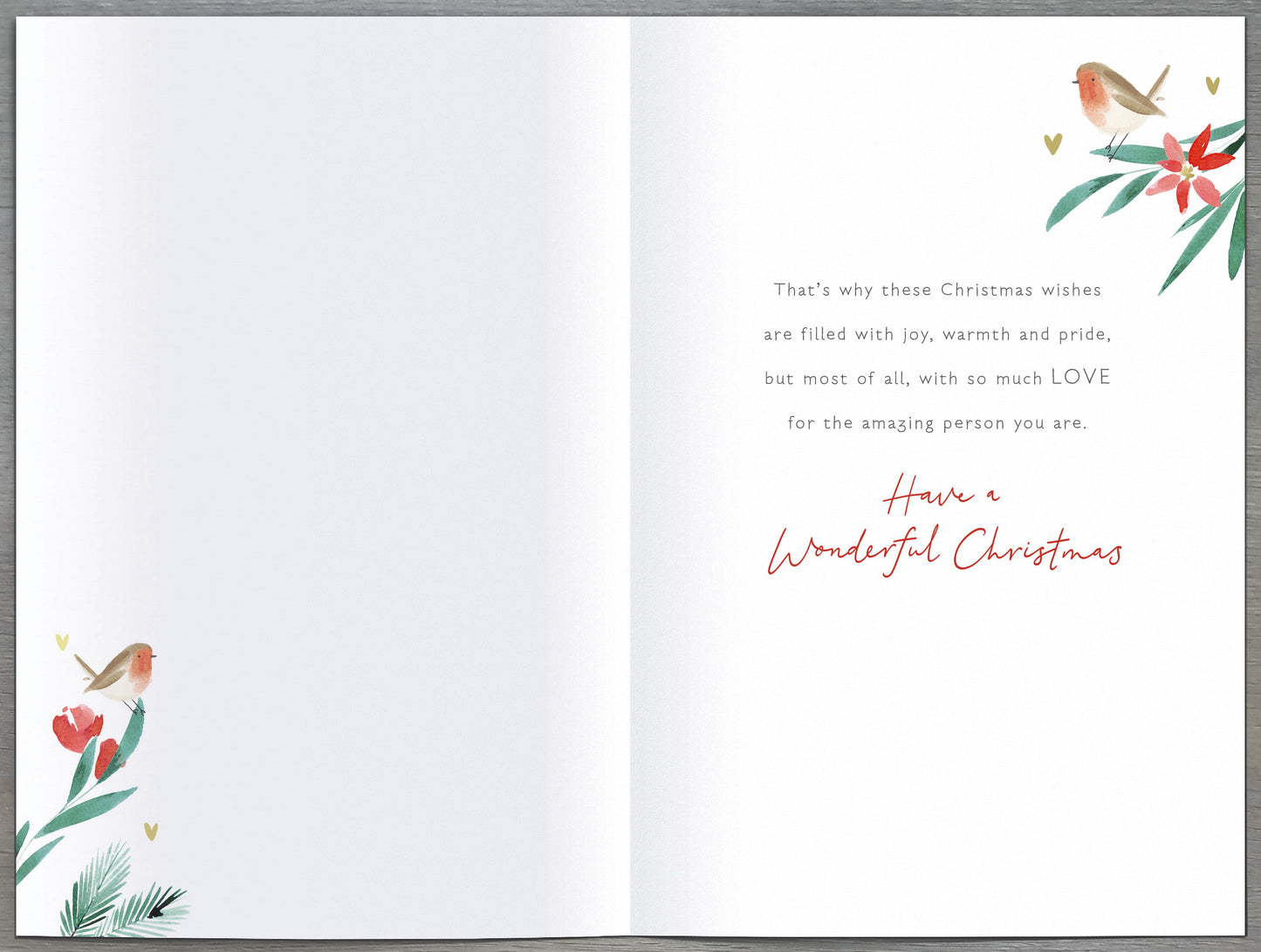 Special Daughter Heart Foiled & Embellished Christmas Card