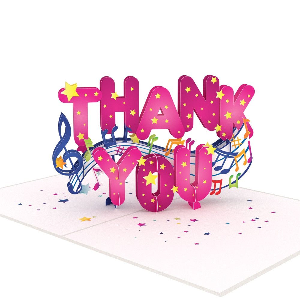 Thank You Laser Cut Pop Up Greeting Card