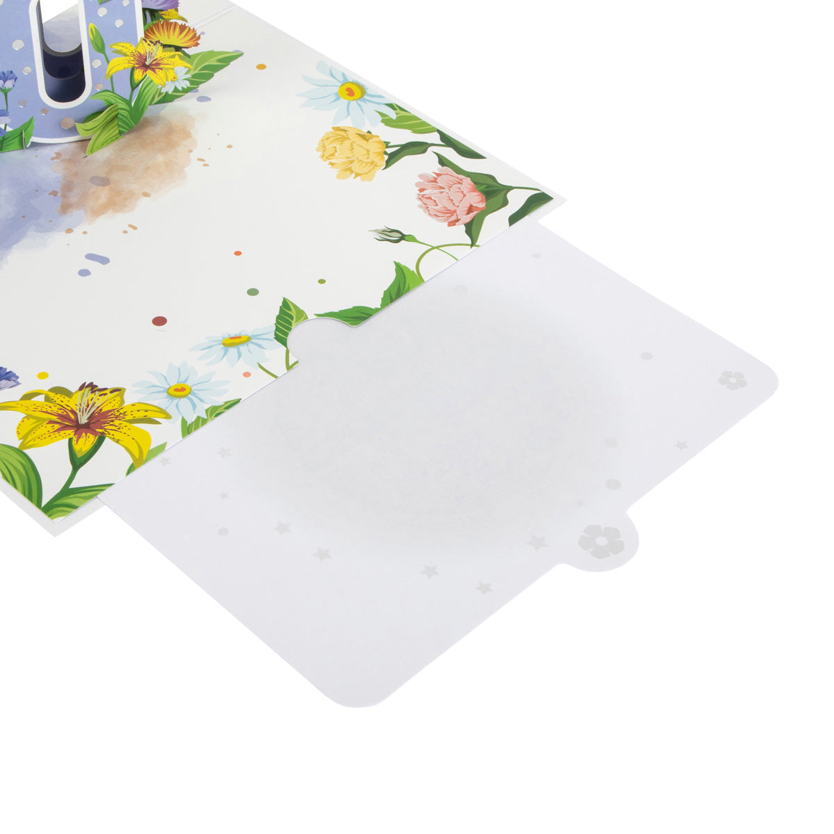 Floral 70th Birthday Pop Up Greeting Card