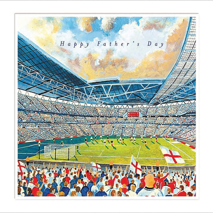England Football Match Happy Father's Day Greeting Card