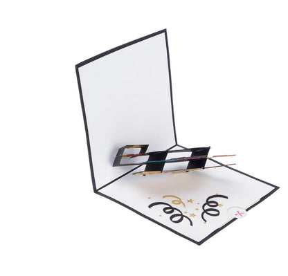 Outstanding At 80 Pop-Up Birthday Greeting Card Blank Inside