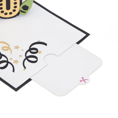 Outstanding At 80 Pop-Up Birthday Greeting Card Blank Inside