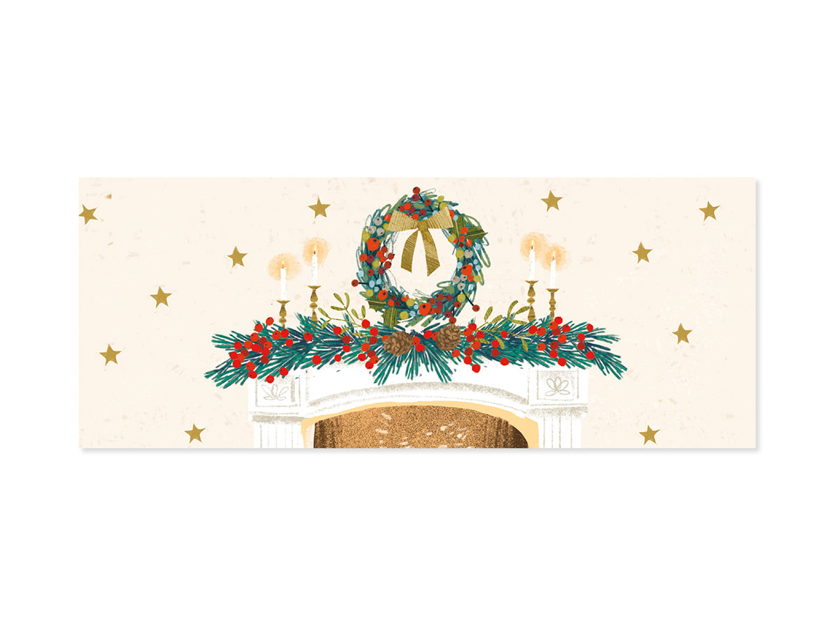 Santa's Arrived Panoramic Pop-Up Christmas Greeting Card