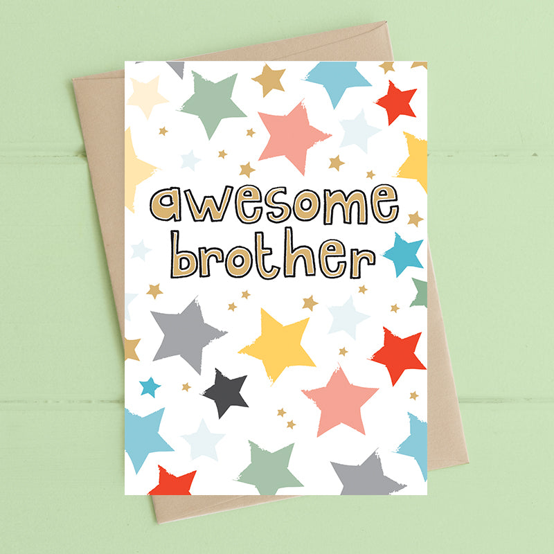 Awesome Brother Greeting Card