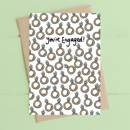 You're Engaged Foiled Engagement Greeting Card