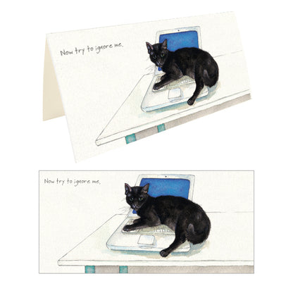 Now Try To Ignore Me Little Dog Laughed Greeting Card