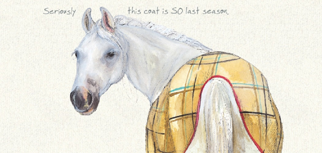 Horse So Last Season Little Dog Laughed Greeting Card