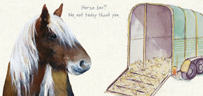 Horse No Not TodayLittle Dog Laughed Greeting Card