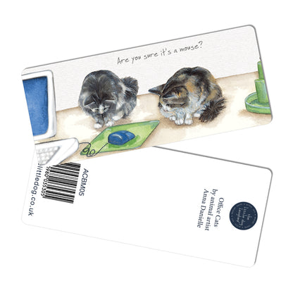 Little Dog Laughed Office Cats Bookmark