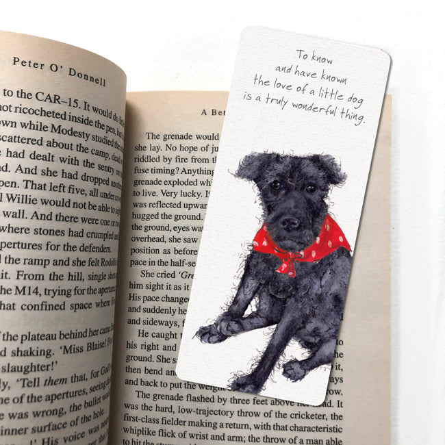 Little Dog Laughed Patterdale Terrier Bookmark