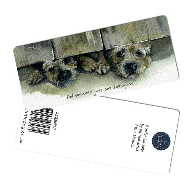 Little Dog Laughed Border Terriers Bookmark