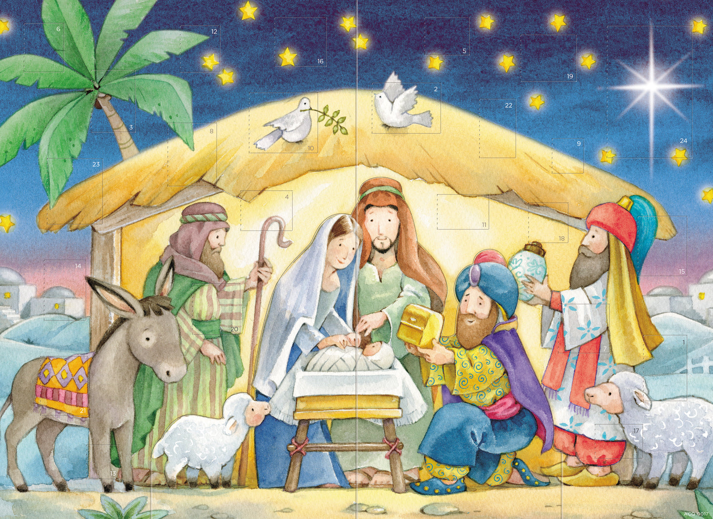 In A Stable Pop Out Christmas Advent Calendar With Characters