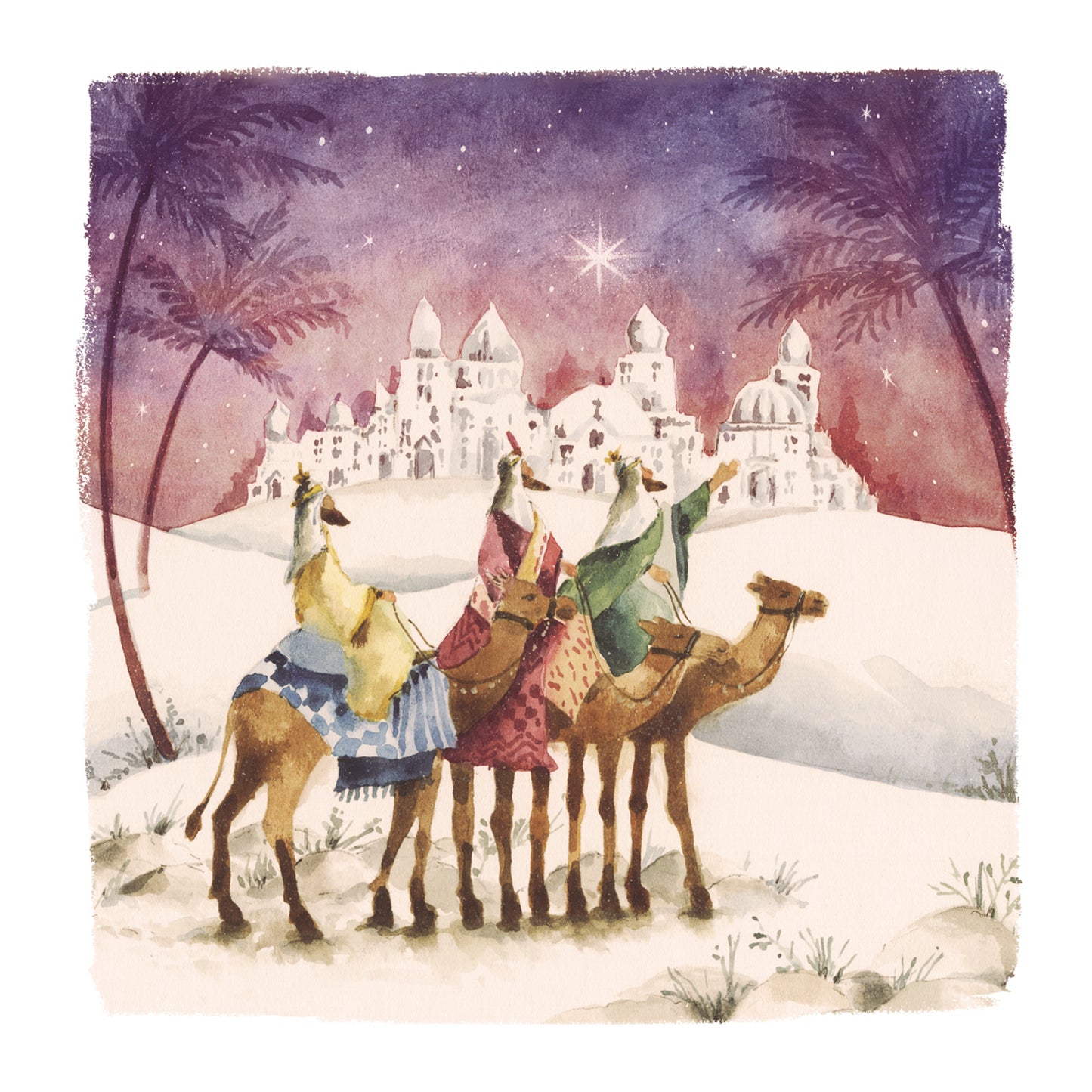Pack of 8 Follow Yonder Star Charity Christmas Cards