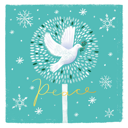 Pack of 8 Dove Of Peace Charity Christmas Cards