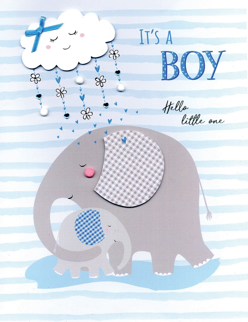 It's A Boy Hello Little One Gigantic Greeting Card  A4 Sized Cards