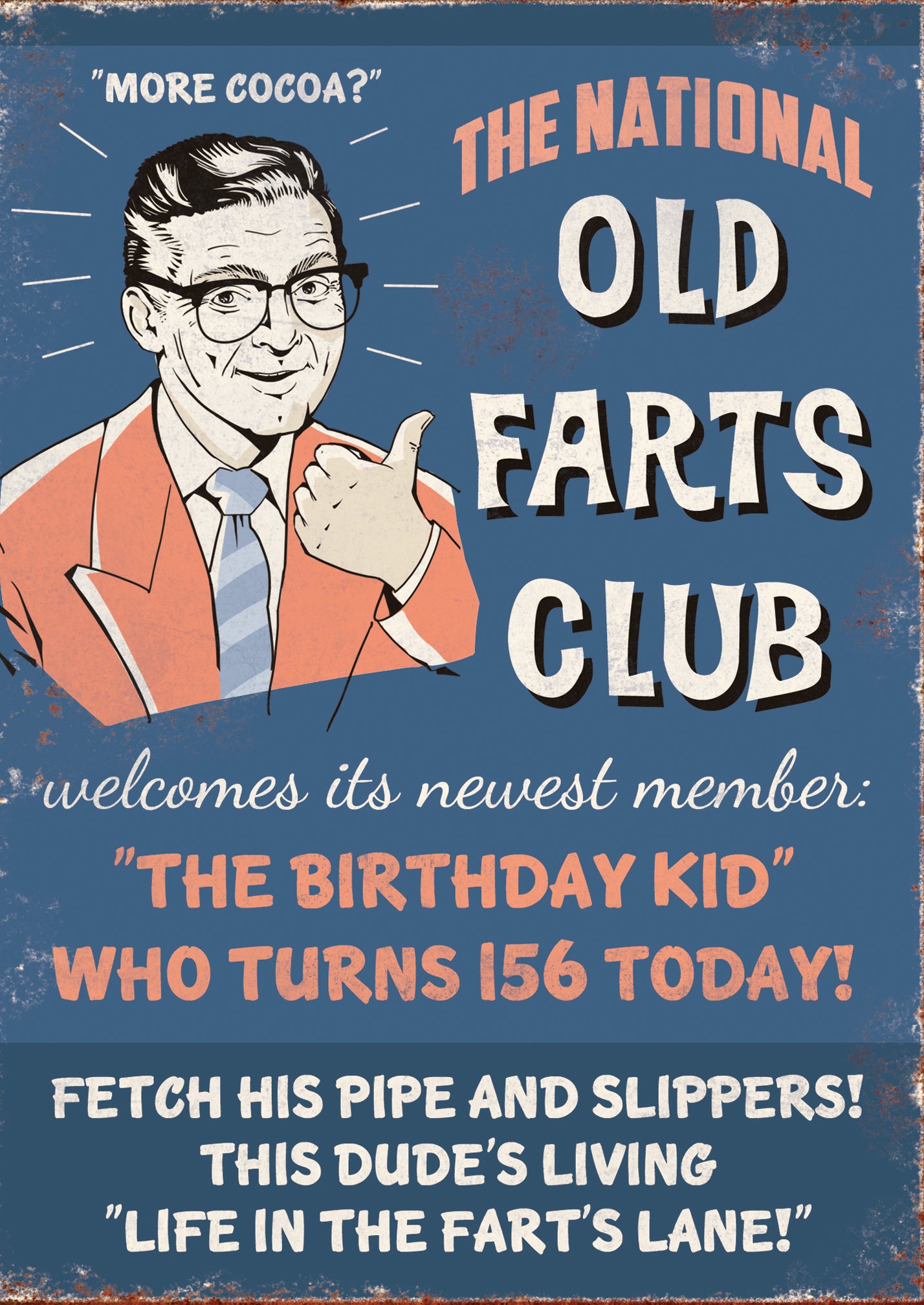 The National Old Farts Club Humour Birthday Card