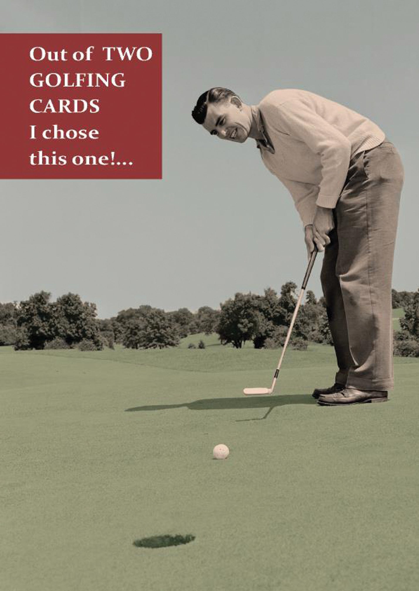 Golf A Hole In One! Humour Birthday Card