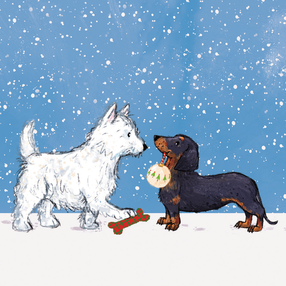 Pack of 8 A Pawfect Gift Dogs Mini Charity Christmas Cards