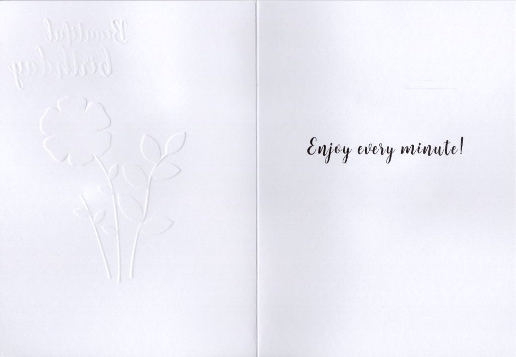 Beautiful Birthday Wishes Embellished Birthday Greeting Card