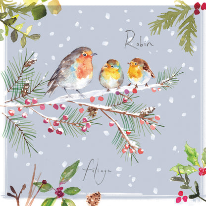 Box of 16 Jennifer Rose Wildlife Luxury Christmas Cards In 4 Designs