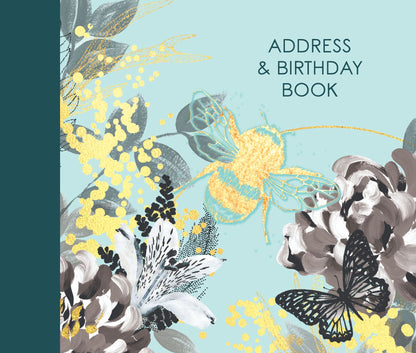 Gifted Stationery Bee Wild Bumblebee Address & Birthday Book