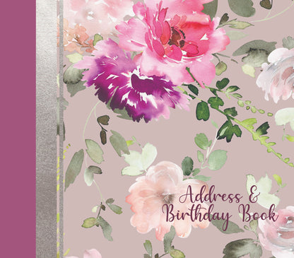 Gifted Stationery Floral Passion Address & Birthday Book