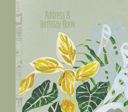 Gifted Stationery Wild Leaf Address & Birthday Book