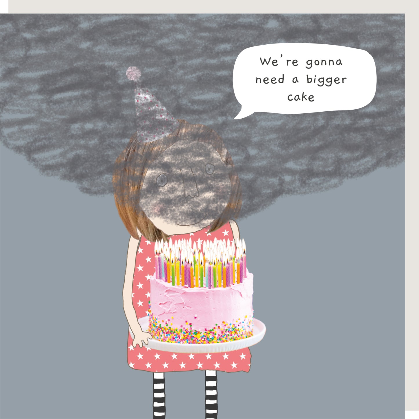 Rosie Made A Thing Need A Bigger Cake Birthday Card