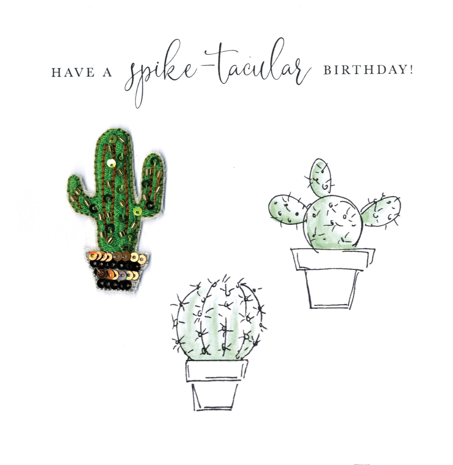 Have A Spike-tacular Birthday Beaded Greeting Card