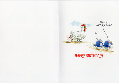 Birdwit I've Come To Charge My Phone! Funny Birthday Card