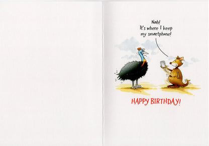 Birdwit Why Do Kangaroos Have Pouches? Funny Birthday Card