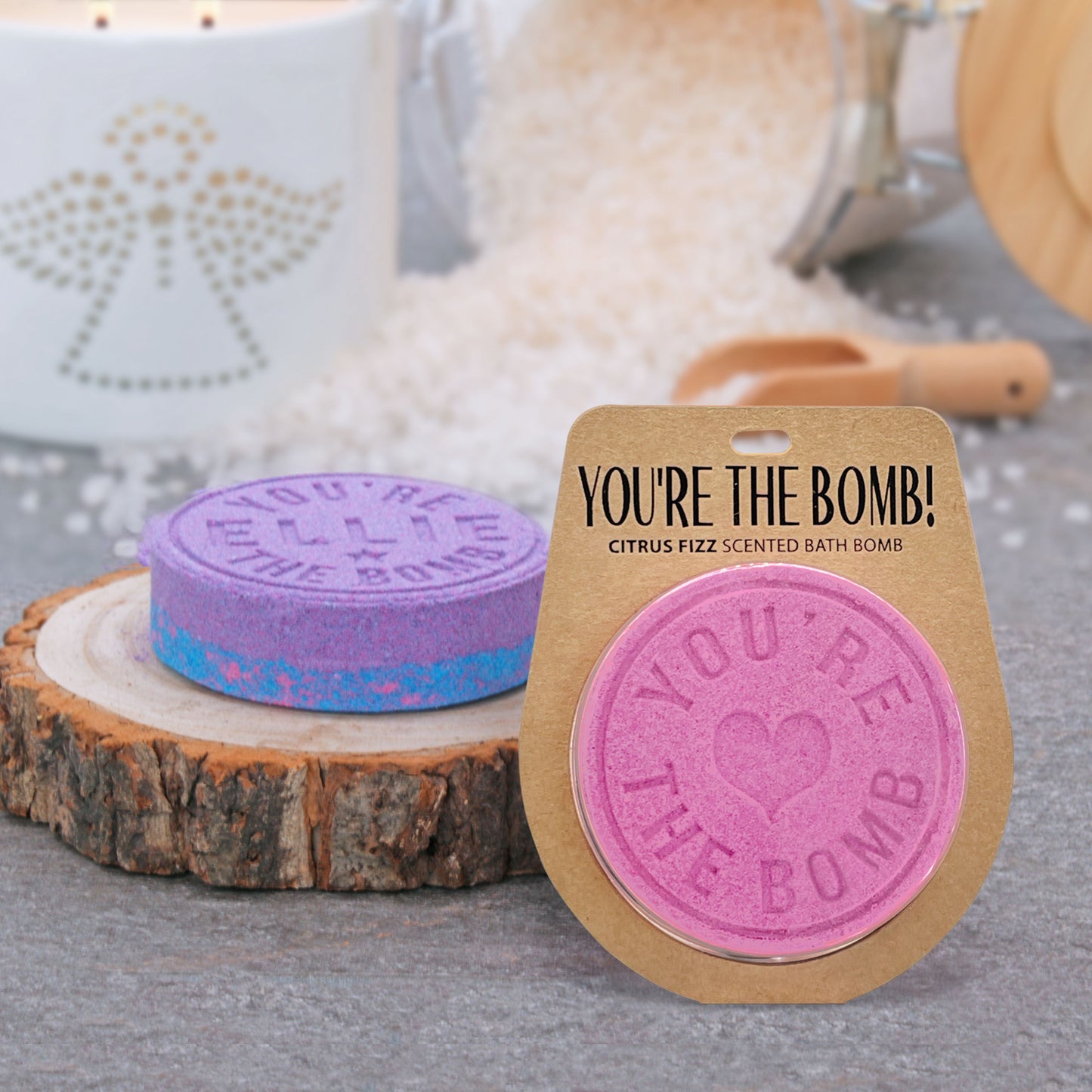 Personalised Special Mummy Citrus Fizz Scented Bath Bomb