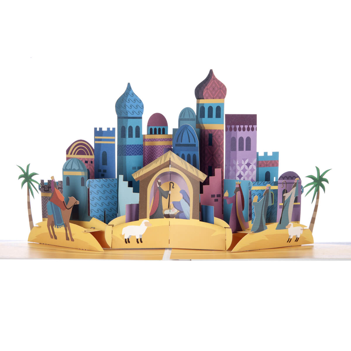 City Of Bethlehem Pop-Up Christmas Greeting Card