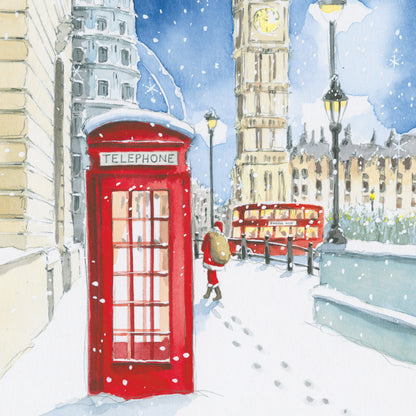 Pack of 6 Santa In The City Charity Christmas Cards