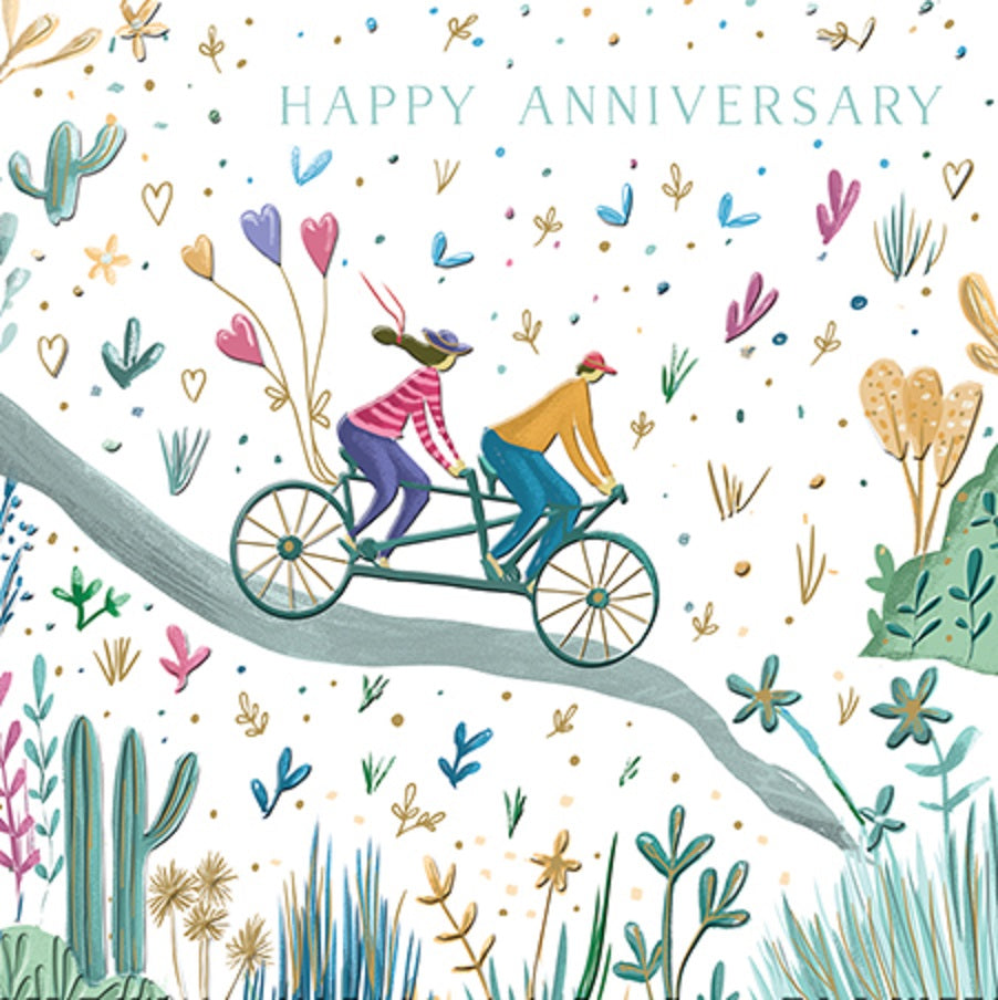 Together Happy Anniversary Greeting Card By The Curious Inksmith