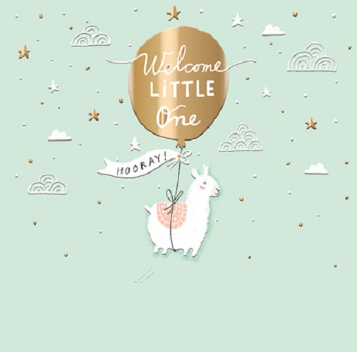 Welcome Little One New Baby Greeting Card By The Curious Inksmith